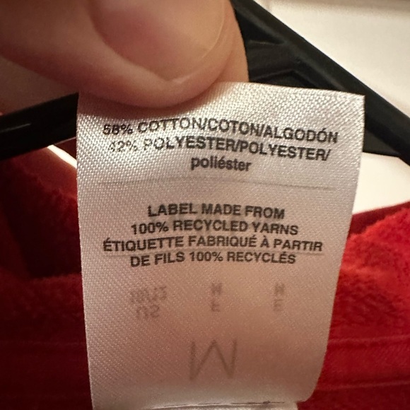 Adidas Kids Red Hoodie with Blue Logo - Picture 4 of 9